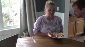 Peanut Butter, Jelly and Cum Sandwich