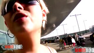 Bimbos hunt at the airport