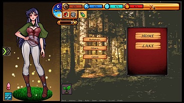 Raven's Quest [ HENTAI game ] Ep.2 showing her tits to her boss for a few gold coin !