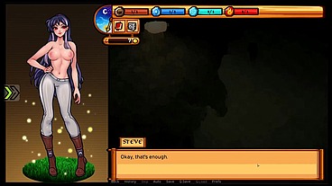 Raven's Quest [ HENTAI game ] Ep.2 showing her tits to her boss for a few gold coin !