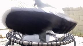 Boot Kicking on Trampoline