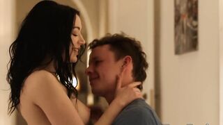 Super 18 Year Old Emily Bender Takes Cum into Her Mouth After Passionate Sex