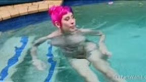 Freya Farting In Her Pool!