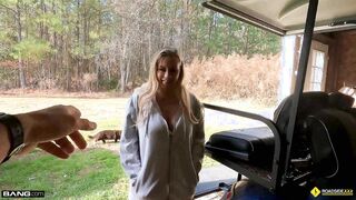 Busty MILF  Fucks The Guys She's Helping With His Car