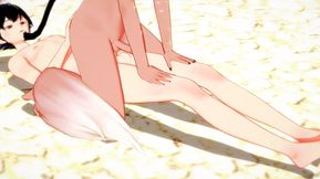 Yaoi - Catboy x Foxboy bareback twice