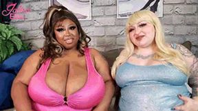 Shiny BBW Bimbos Swallow Tinies to Stay Hot and Plump (MP4 Version)