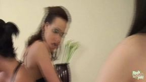 Four lesbians indulge in lesbian lust, savoring each other's succulent vaginas