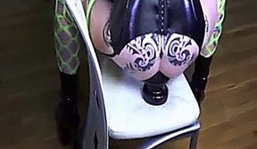 XXL butt plug fuck and anal fisting prolapse babe