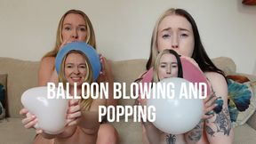 Balloon Blowing and Popping
