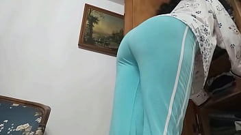 Stepson fucks Mature Stepmom while cleaning the Closet in Ass