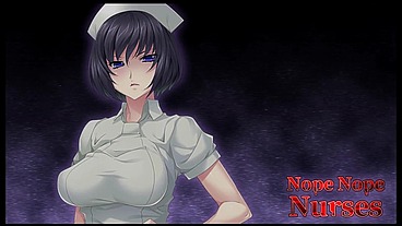 Nope Nope Nurses [ FEMDOM HENTAI game ] Ep.2 this poor man has to ejaculate every 3 hours at least !