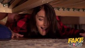 Hidden horny&#x1F975; witches under the bed on Halloween, getting roughed up