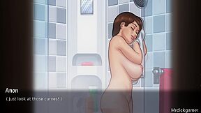 Summertime Saga Hot Milf Sex In Shower