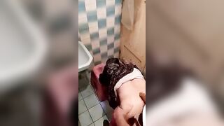 inside the toilet lad sex