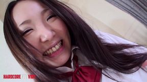 beautiful asian woman gets a creampie surprise