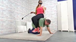 Slave riding lesson