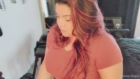 POV Mistress strapon fucking sissy slave with huge cock