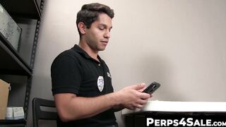 Perps4Sale.com - Blonde Sissy Thief Raw Fucked by Aggressive BBC Guard