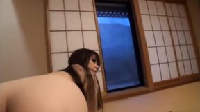 Busty Brunette Haruka Gets a Creamy Japanese Holiday