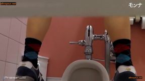 Jap Babe&#039;s Gold Shower in HD, Uncut and Steamy