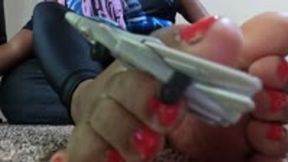 Giantess Sexy Soles vs Tiny Jet  1080 smaller