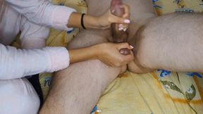 Sweet Stepsister Dominates with Deep URINE Insertion, Giant Dildo Anal&#x1F44C; Sex, Prostate Massage, Fist Fucking and Cum Shot