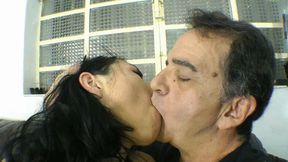 KISSING MY OLD TEACHER - BY AKEMY LOVE 20yrs old VS OLD CHARLES 65 yrs old - CLIP 4 IN FULL HD
