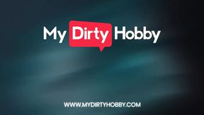 Elli Fresh Enjoys Licking Dicks and Welcomes a Fan for a Cumshot - MyDirtyHobby
