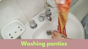 Washing panties