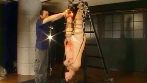 Kinky Japanese model Yuri Matsushima likes candle wax on her