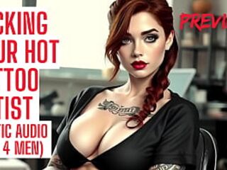 Fucking Your Tattoo Artist - Audio Porn - Preview