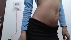 Virgin Undresses in the Bathroom to Masturbate