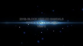 231lb BLUE BLOCK HEELS COCK & BALLS CRUSH 2