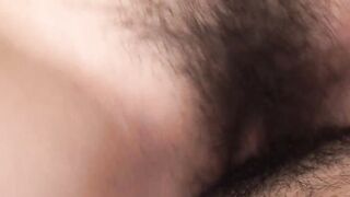 College Girl Haruka Megumi getting her unshaved snatch screwed by a