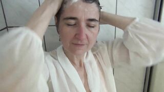 Showering In A Blouse