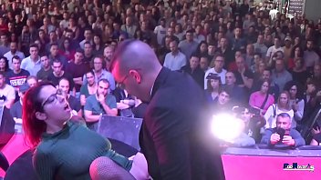 Zenda's tit-tastic cock&#x1F32D;-sucking spectacle in public, oh-so-romantic
