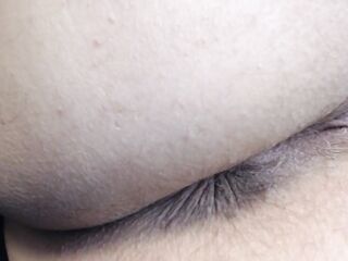 Butthole Extraordinary Closeup Hirsute Red Fingernails