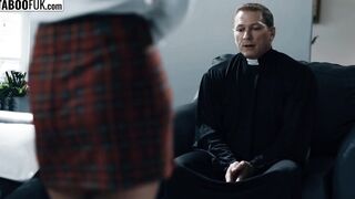 PERVERTED priest blesses pure 18 year old with his holy cum