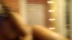 Cute Ebony with Big Natural Tits Pussy Play