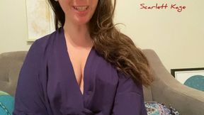 Anal Training Instructional Video- Scarlett Kage - beginning submissive, anal slut, anal whore, pegging, butt plug, anal dildo, panties, sissy training MOV