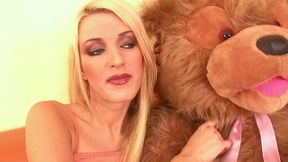cherry jul loves the big teddy bear she got for her birthday; but the real gift she s been...