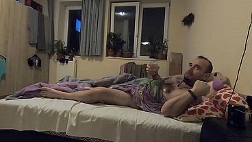 We were thirsty in bed and served each other with pee