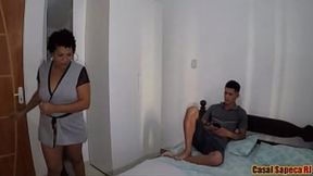 Shy Husband's Replacement: Young Nerd With Gigantic Cock&#x1F346;, Thrives In Bed!