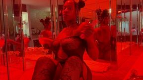 marrijanee pierced pussy popping sipping cocktail