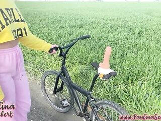 Mit dem Pimmelrad durch die Heide