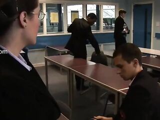 Love her face as this babe humiliates and thong-ons him ...