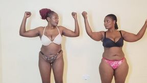 African Women Front Room Sumo Wresting 2