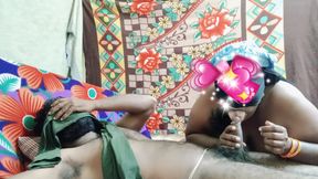 Desi Tamil Aunty&amp;#039;s stepdaughter is having sex with her uncle and he licks her sweet pussy with his tongue part 2