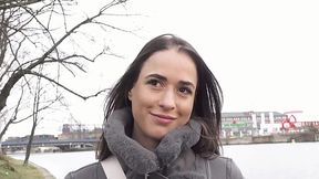 German Amateur scouted for fake porn casting and gets cumshot in her mouth