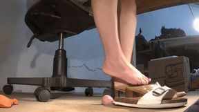 Tanja crushes my tiny penis under her Paul Green slippers - Cam 4